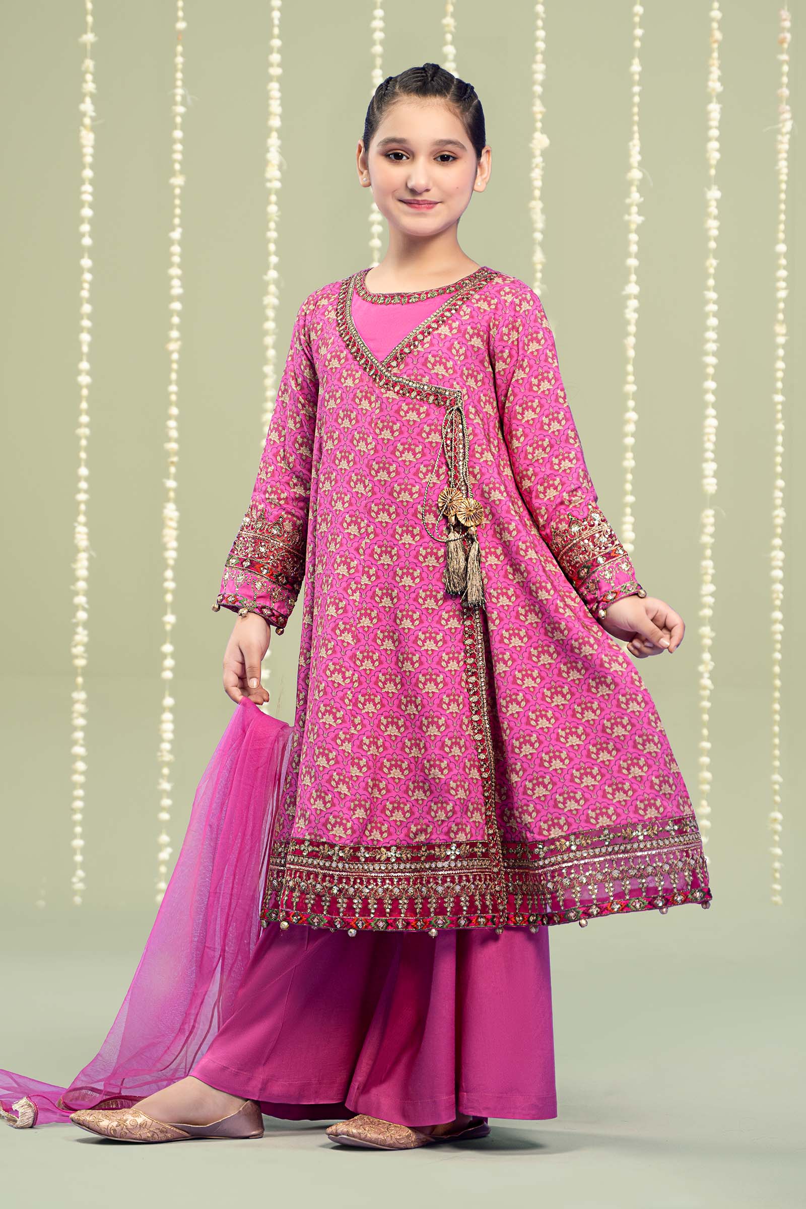 Maria B | 3 Piece Printed Linen Suit | MKD-W24-16 - House Of Hania