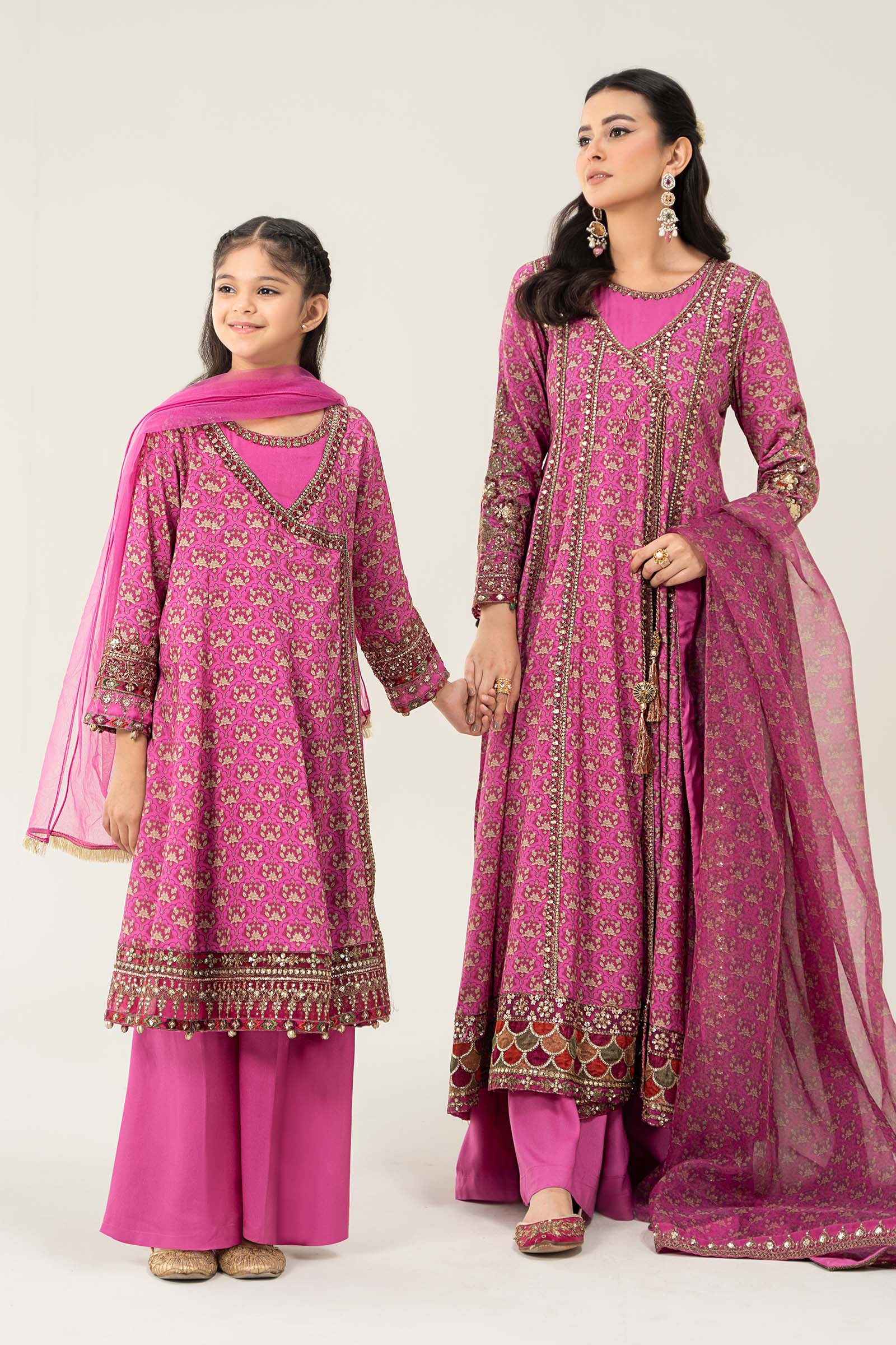 Maria B | 3 Piece Printed Linen Suit | MKD-W24-16 - House Of Hania