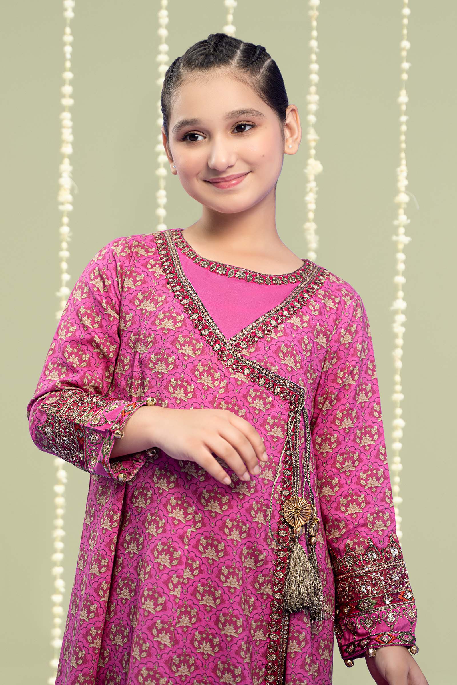 Maria B | 3 Piece Printed Linen Suit | MKD-W24-16 - House Of Hania