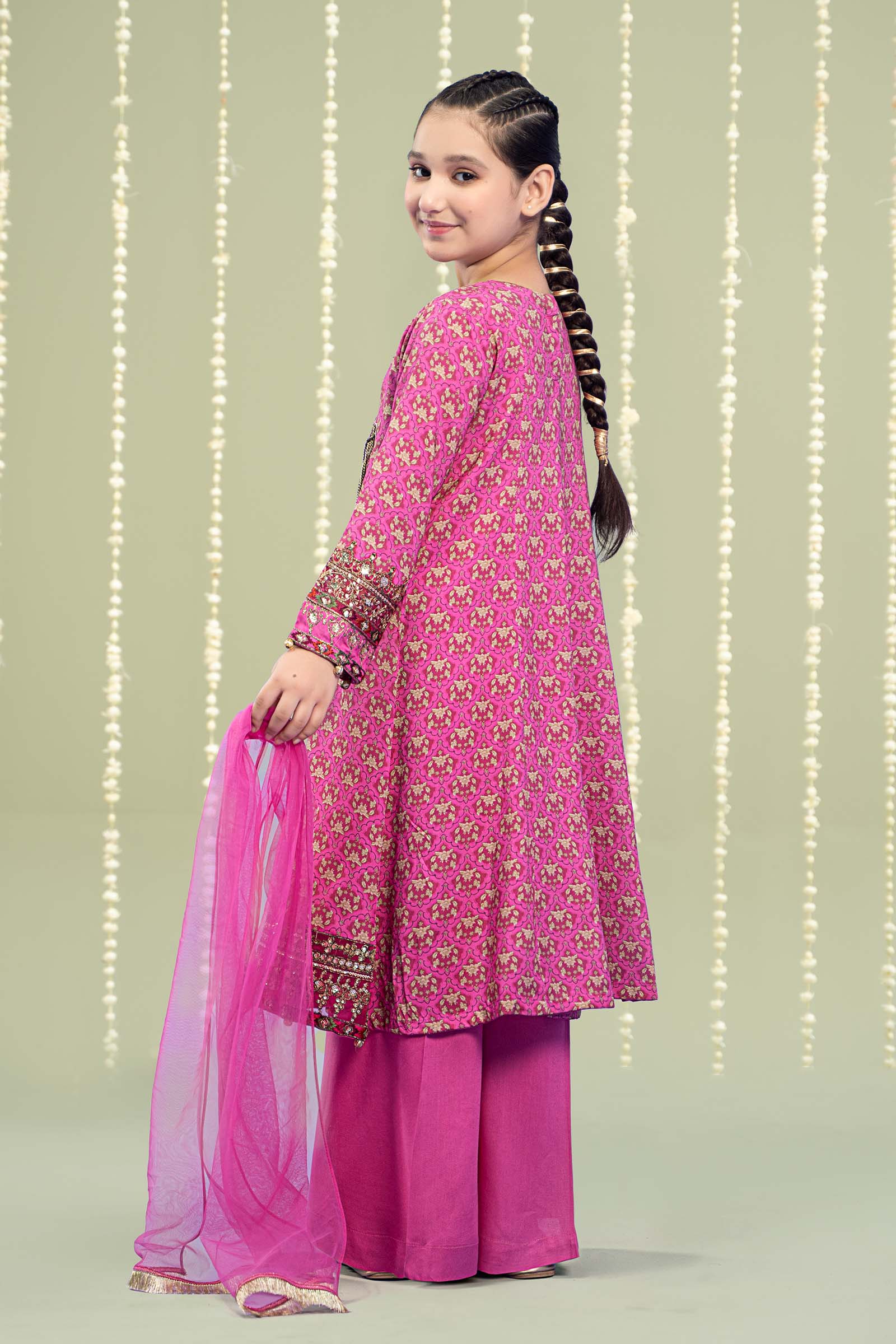 Maria B | 3 Piece Printed Linen Suit | MKD-W24-16 - House Of Hania
