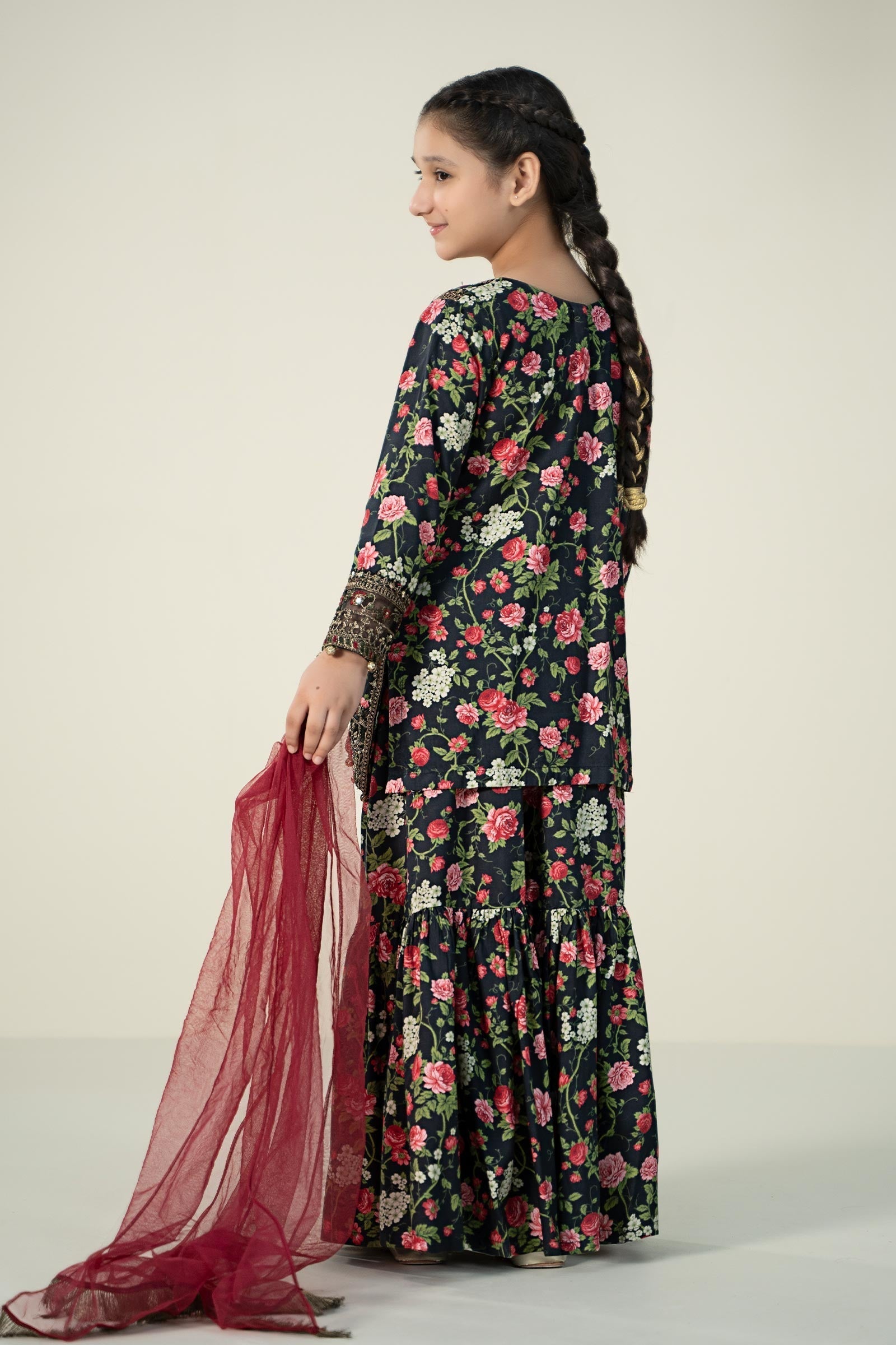 Maria B | 3 Piece Printed Linen Suit | MKD-W24-19 - House Of Hania