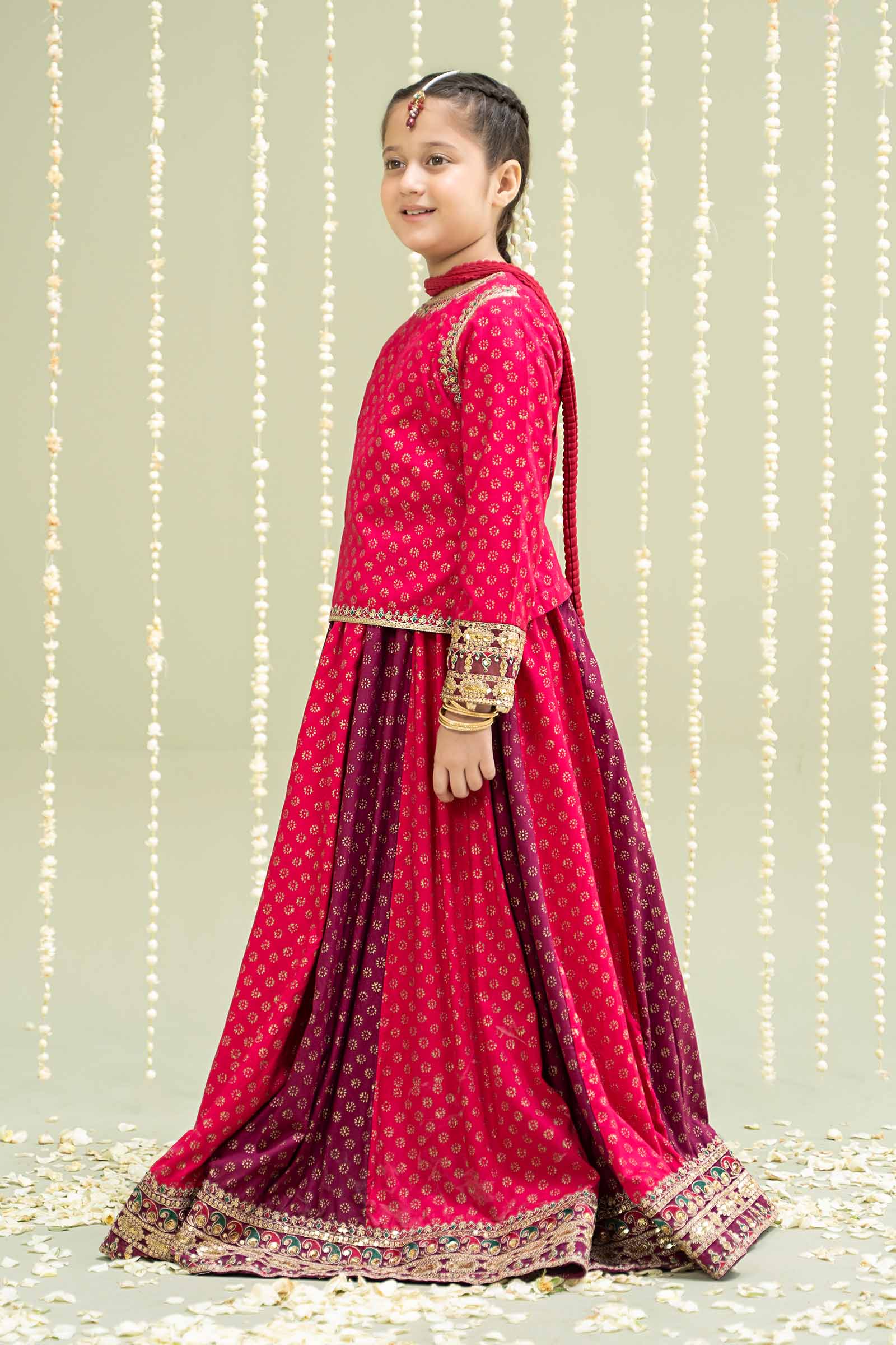 Maria B | 3 Piece Printed Linen Suit | MKD-W24-20 - House Of Hania