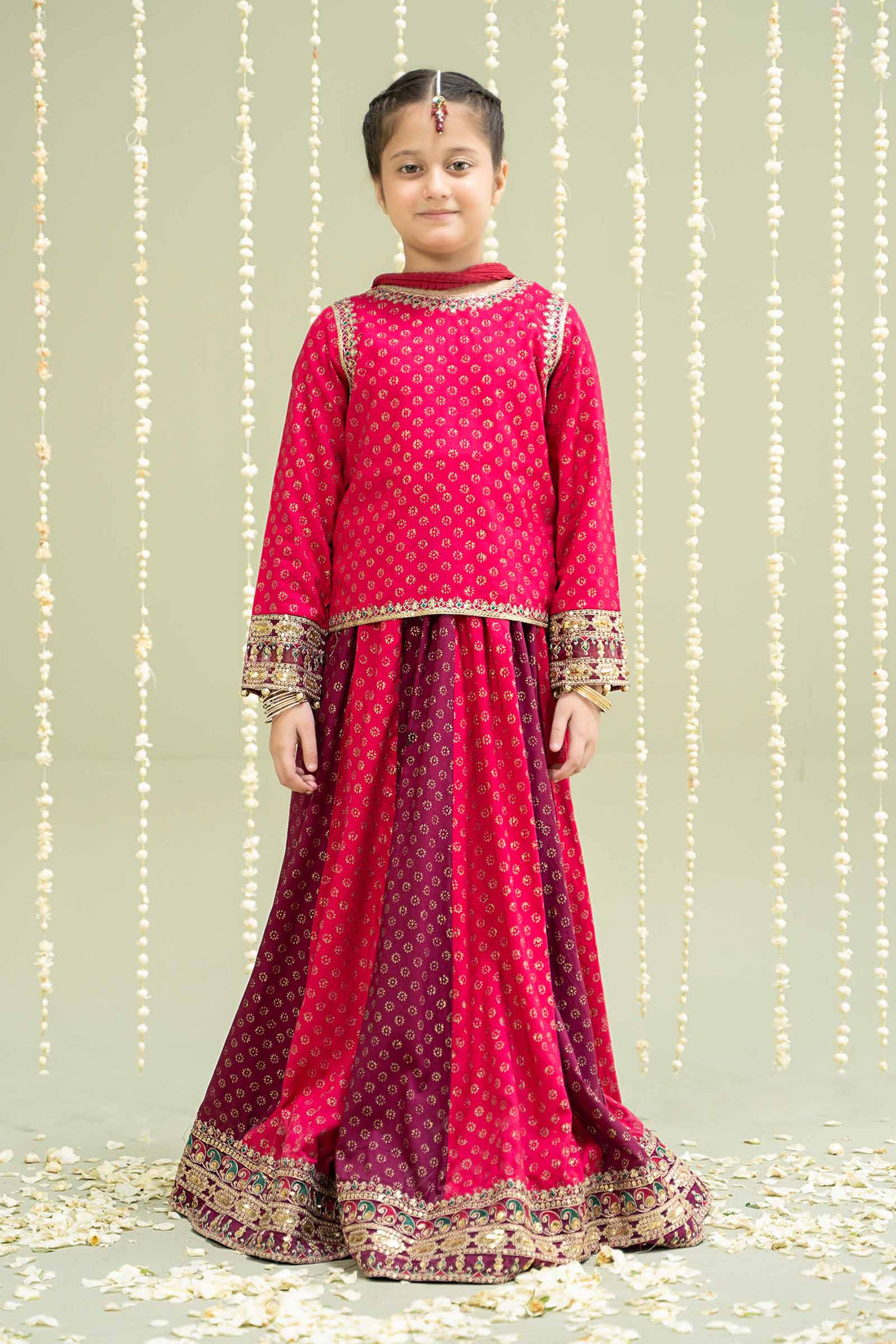 Maria B | 3 Piece Printed Linen Suit | MKD-W24-20 - House Of Hania