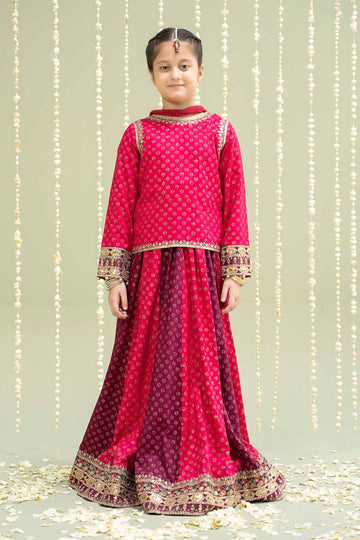 Maria B | 3 Piece Printed Linen Suit | MKD-W24-20 - House Of Hania