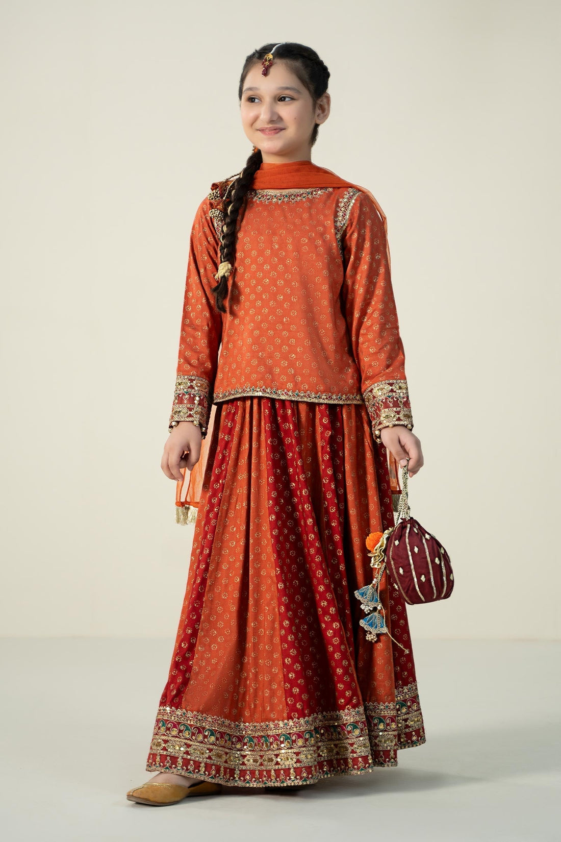 Maria B | 3 Piece Printed Linen Suit | MKD-W24-20 - House Of Hania