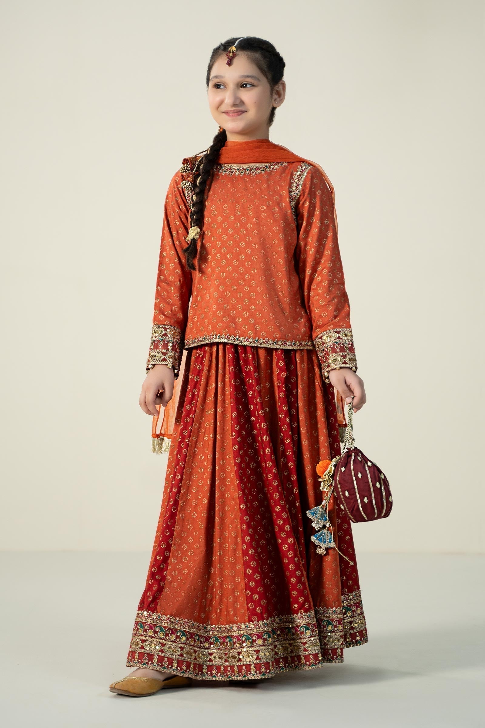 Maria B | 3 Piece Printed Linen Suit | MKD-W24-20 - House Of Hania