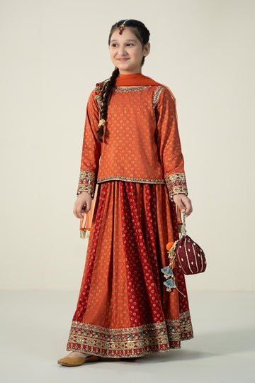 Maria B | 3 Piece Printed Linen Suit | MKD-W24-20 - House Of Hania