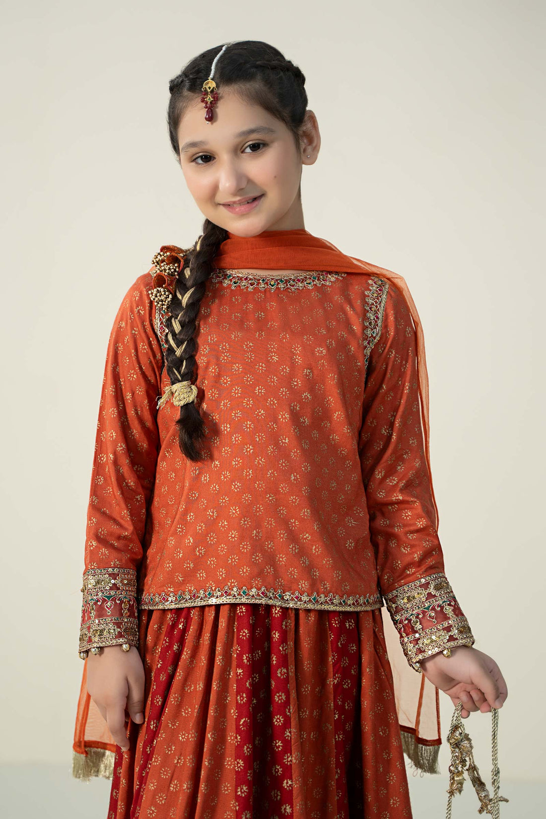 Maria B | 3 Piece Printed Linen Suit | MKD-W24-20 - House Of Hania