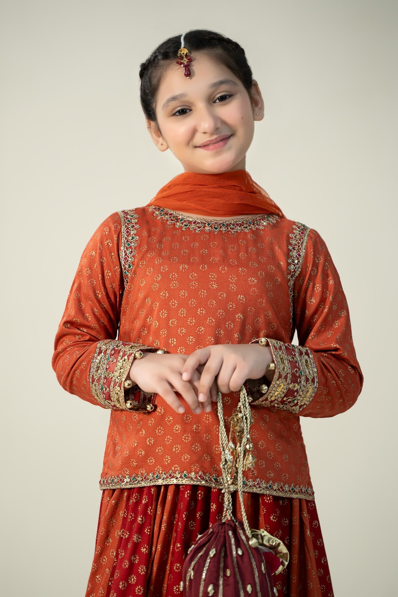 Maria B | 3 Piece Printed Linen Suit | MKD-W24-20 - House Of Hania