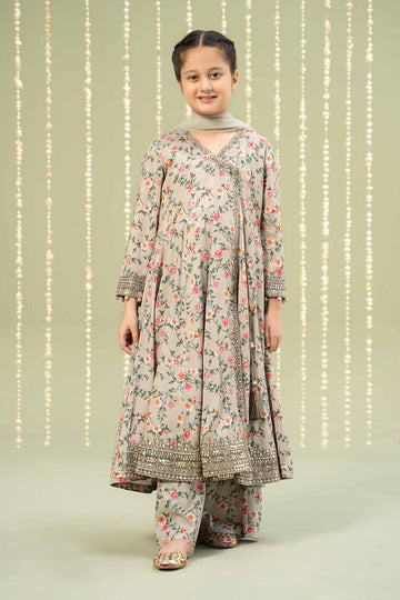 Maria B | 3 Piece Printed Linen Suit | MKD-W24-26 - House Of Hania