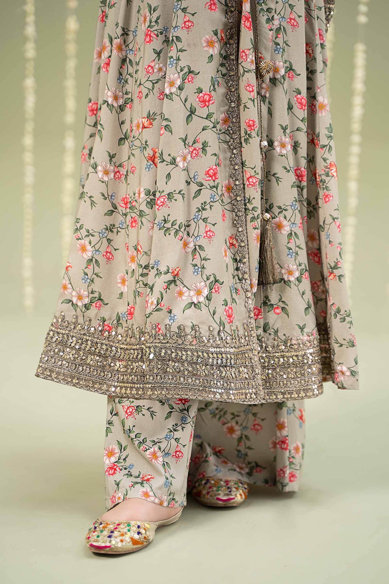 Maria B | 3 Piece Printed Linen Suit | MKD-W24-26 - House Of Hania