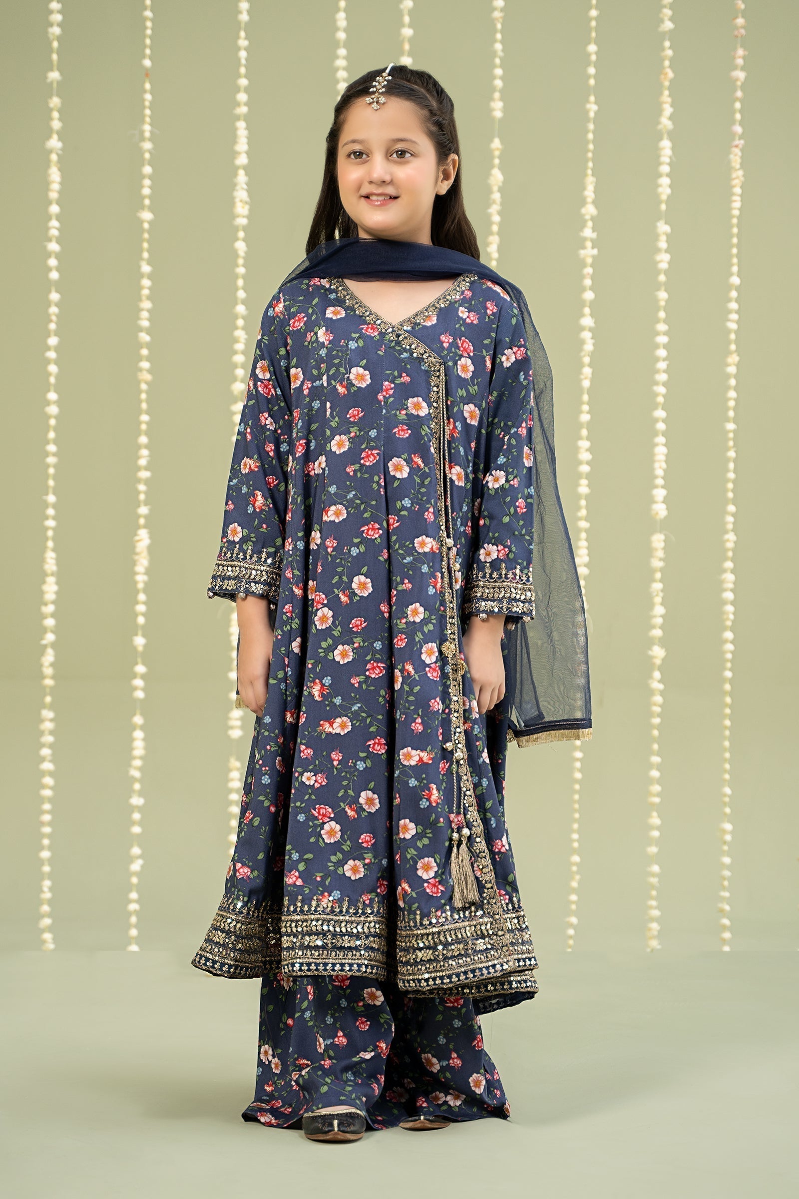 Maria B | 3 Piece Printed Linen Suit | MKD-W24-26 - House Of Hania