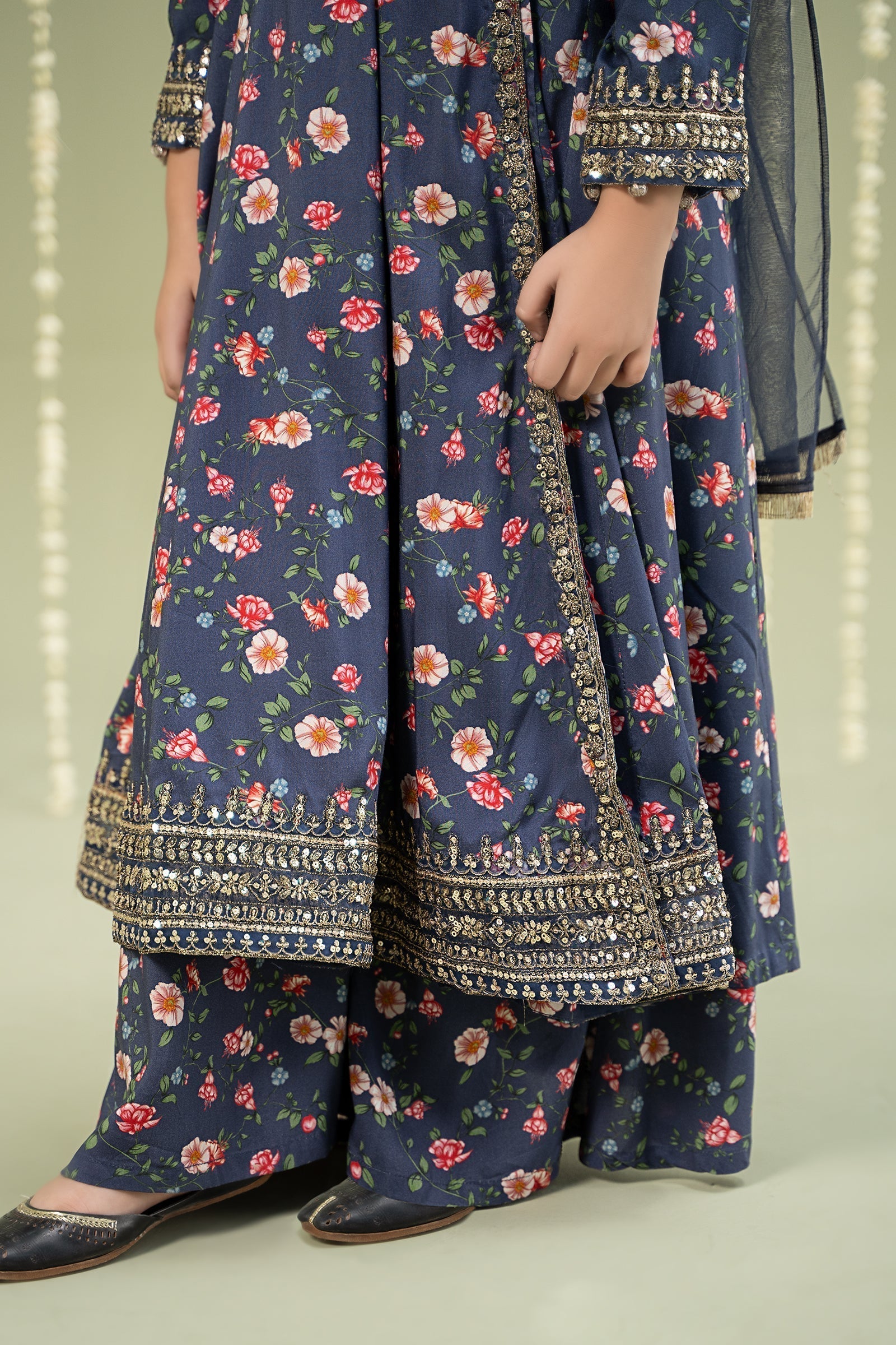 Maria B | 3 Piece Printed Linen Suit | MKD-W24-26 - House Of Hania