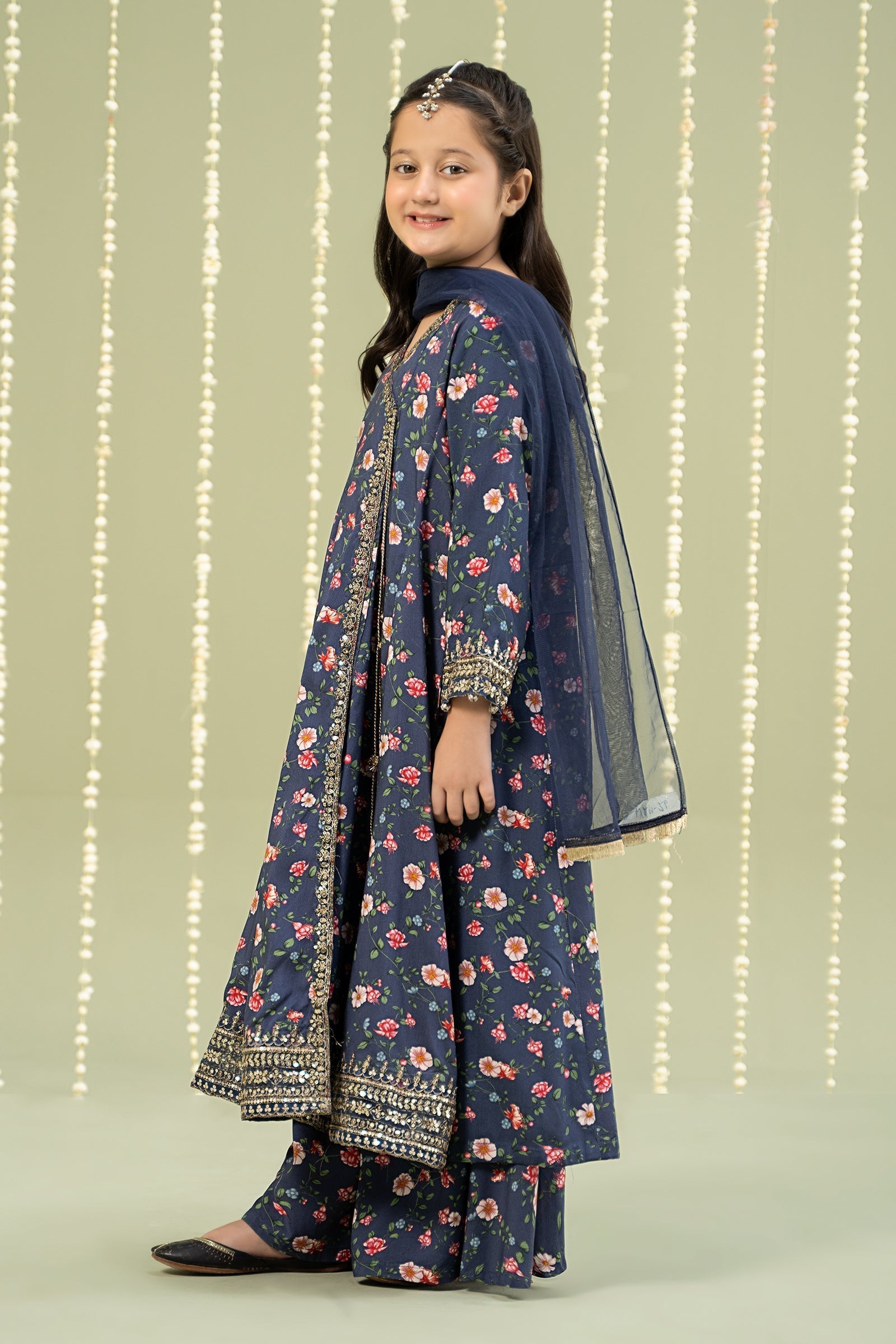 Maria B | 3 Piece Printed Linen Suit | MKD-W24-26 - House Of Hania
