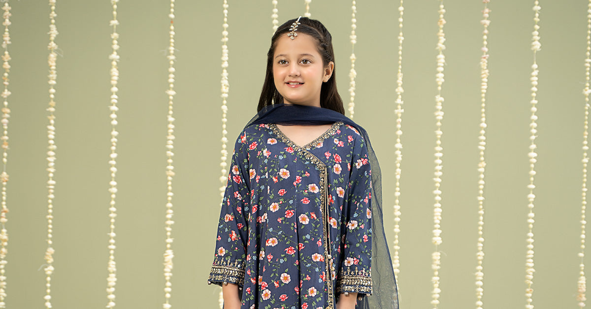Maria B | 3 Piece Printed Linen Suit | MKD-W24-26 - House Of Hania
