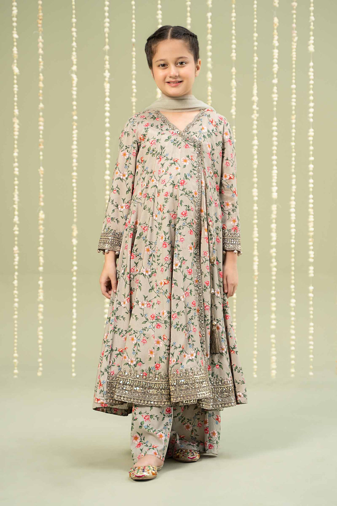Maria B | 3 Piece Printed Linen Suit | MKD-W24-26 - House Of Hania