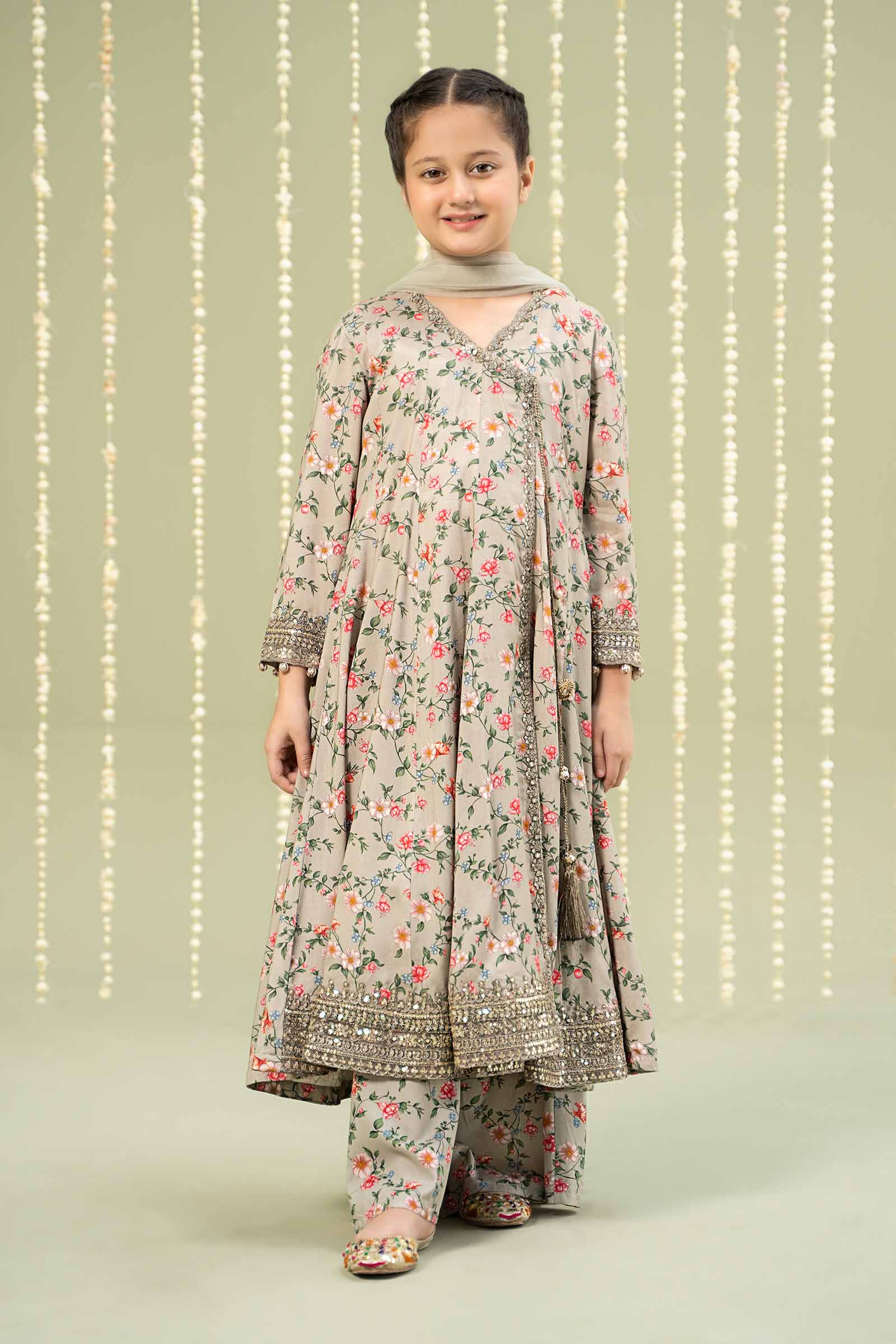 Maria B | 3 Piece Printed Linen Suit | MKD-W24-26 - House Of Hania