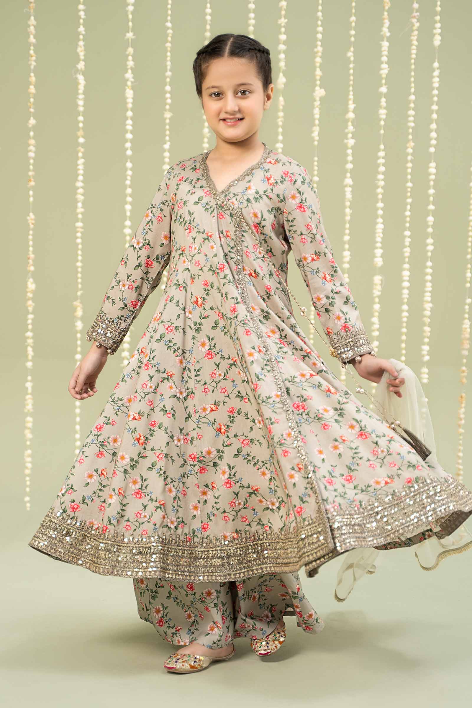 Maria B | 3 Piece Printed Linen Suit | MKD-W24-26 - House Of Hania