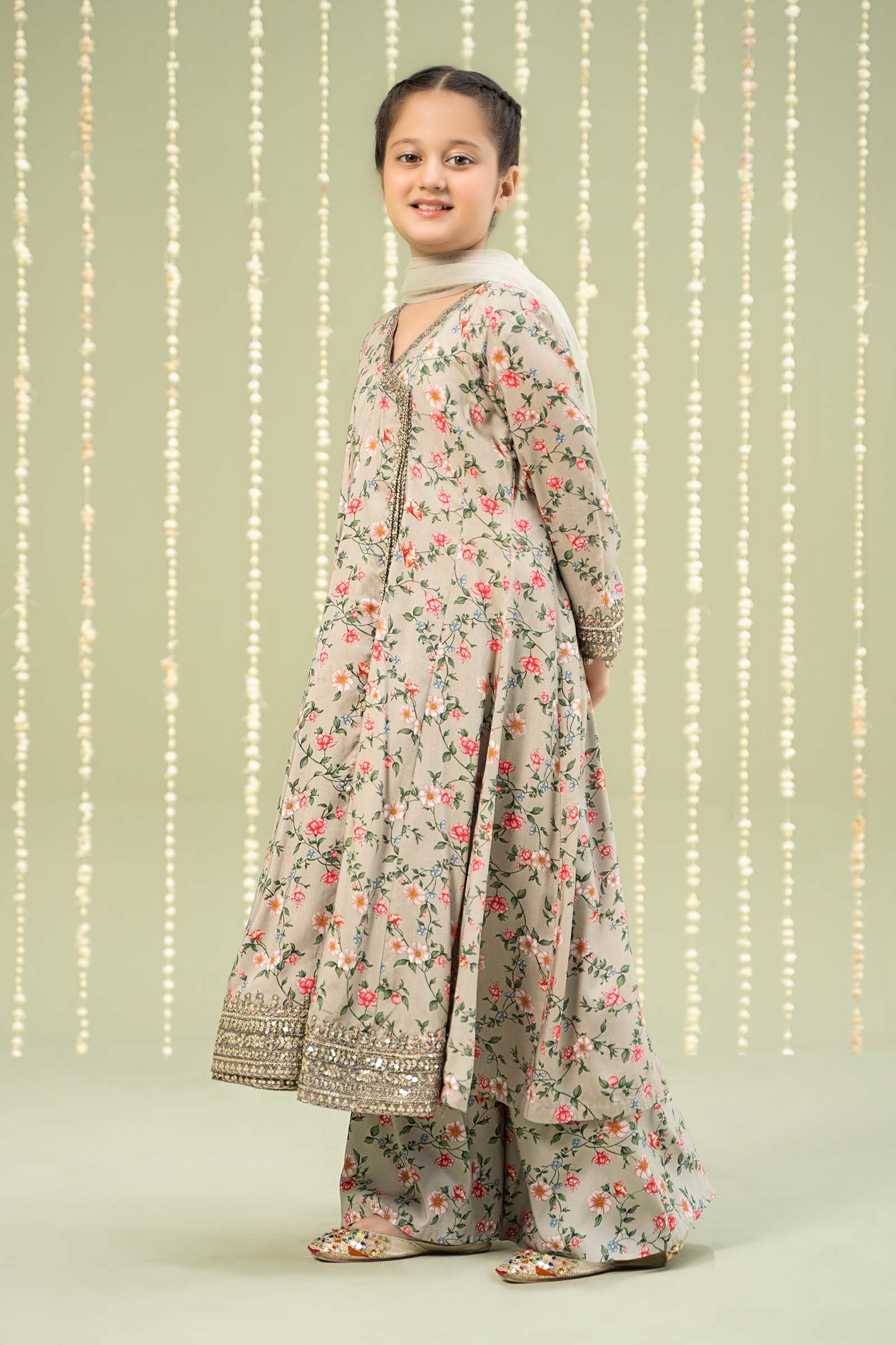 Maria B | 3 Piece Printed Linen Suit | MKD-W24-26 - House Of Hania