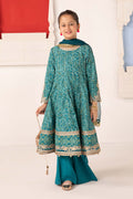 Maria B | 3 Piece Printed Raw Silk Suit | MKS-EA24-05 - House Of Hania
