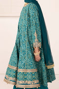 Maria B | 3 Piece Printed Raw Silk Suit | MKS-EA24-05 - House Of Hania