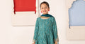 Maria B | 3 Piece Printed Raw Silk Suit | MKS-EA24-05 - House Of Hania