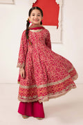 Maria B | 3 Piece Printed Raw Silk Suit | MKS-EA24-05 - House Of Hania