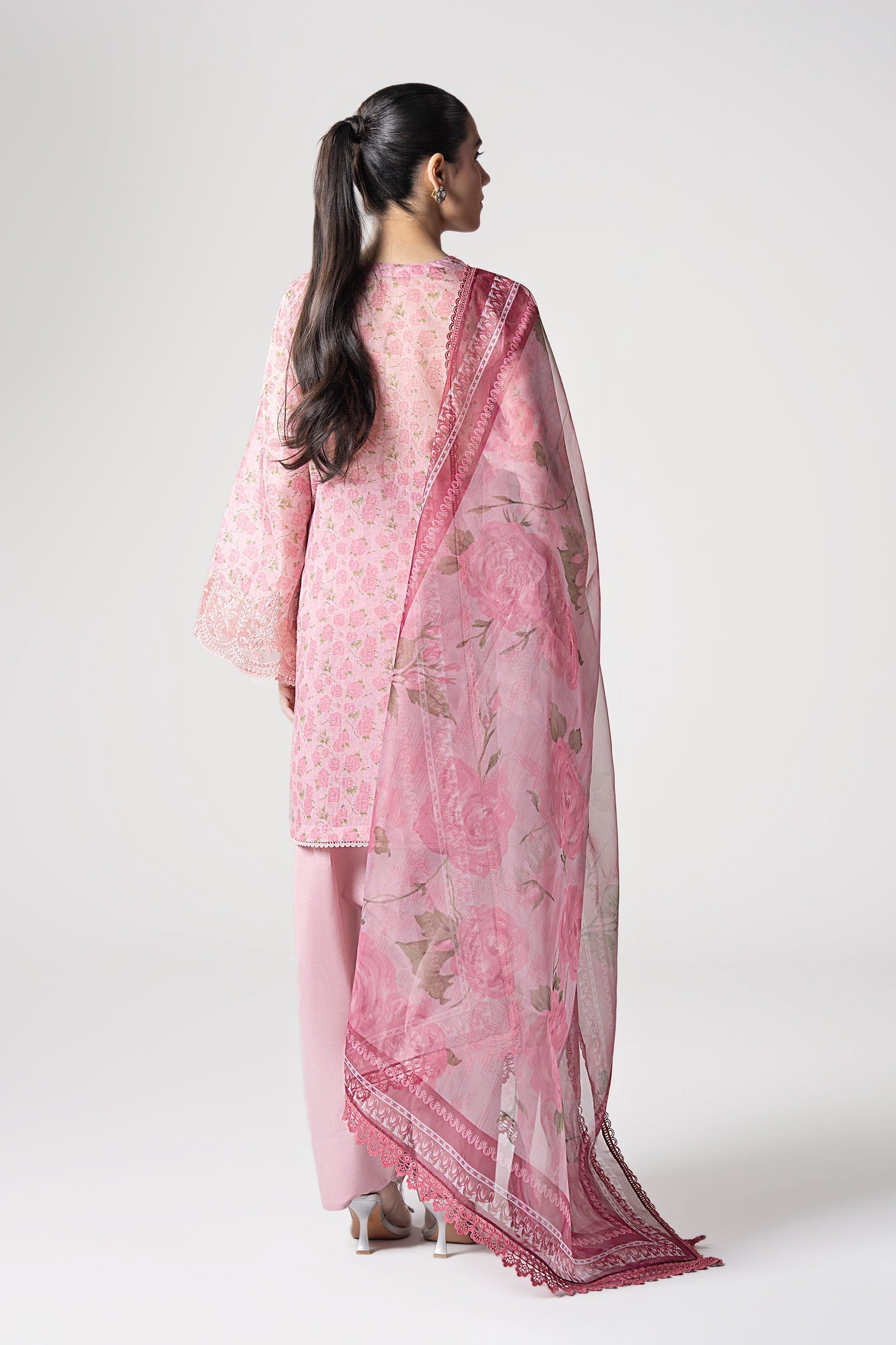 Maria B | Basics RTW | 3 Pc Embroidered Dobby Suit | MB-CS25-145 - House Of Hania