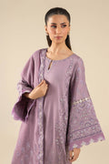 Maria B | Basics RTW | 3 Pc Embroidered Two Tone Silk Suit | MB-FS25-17 - House Of Hania