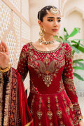 Maria B | Bridal Couture | Deep Red MC-907 - House Of Hania