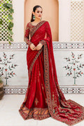Maria B | Bridal Couture | Deep Red MC-910 - House Of Hania