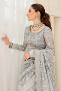 Maria B | Bridal Couture | Ice Blue MC-908 - House Of Hania