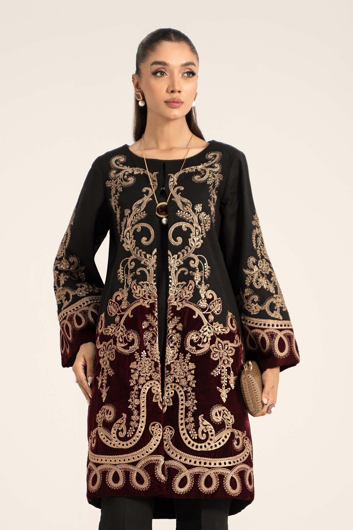 Maria B | Casual Pret 2024 | Khaddar Suit | DW-W24-113 - House Of Hania