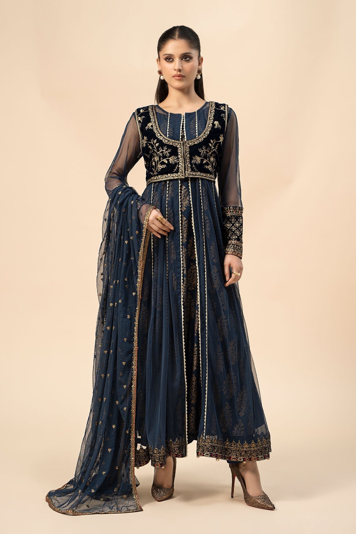 Maria B | Casual Pret 2024 | Khaddar Suit | DW-W24-151 - House Of Hania
