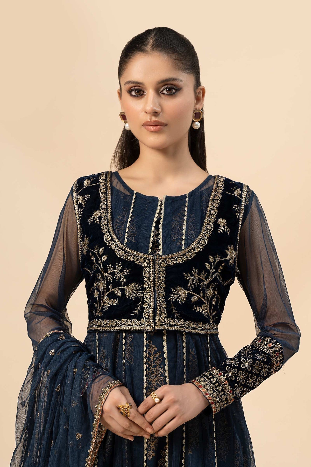 Maria B | Casual Pret 2024 | Khaddar Suit | DW-W24-151 - House Of Hania