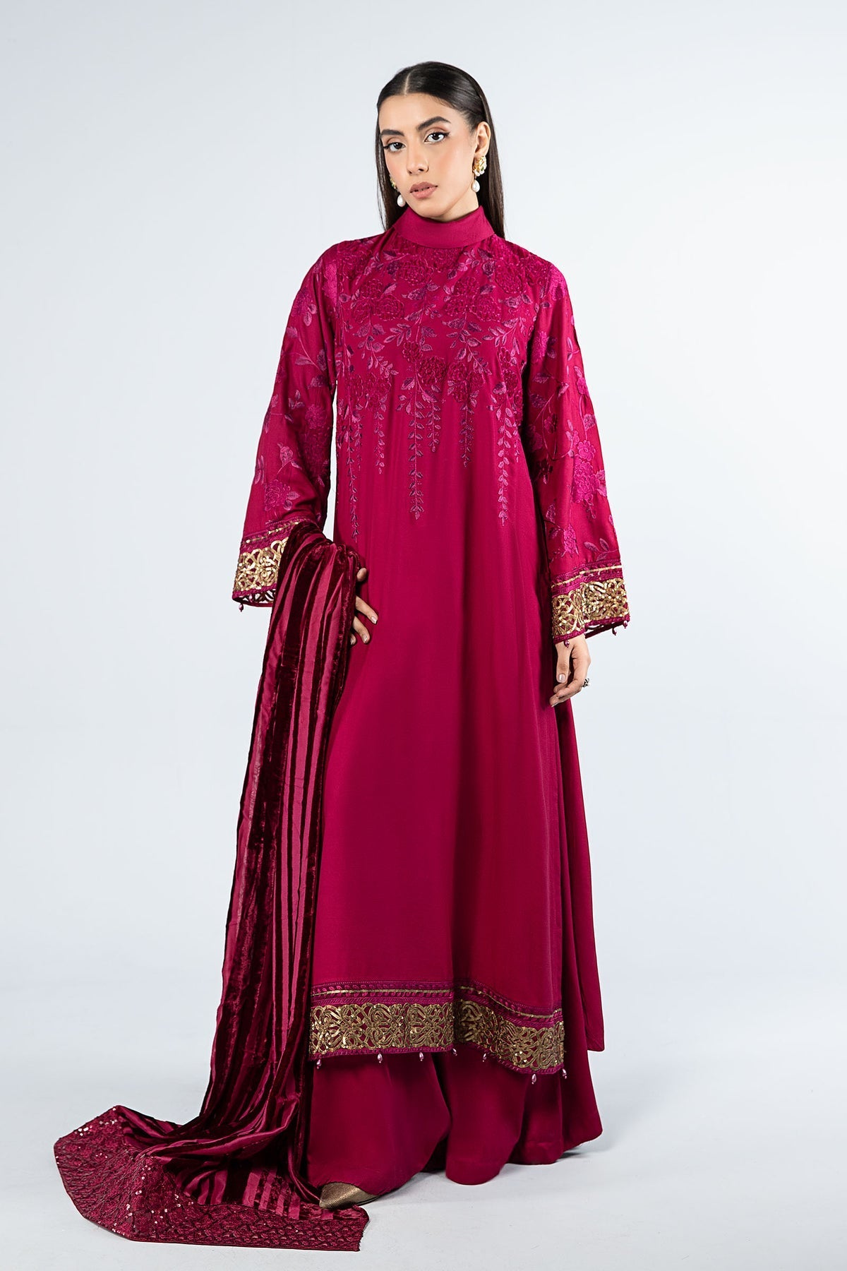 Maria B | Casual Pret 2024 | Linen Suit | DW-W24-103 - House Of Hania