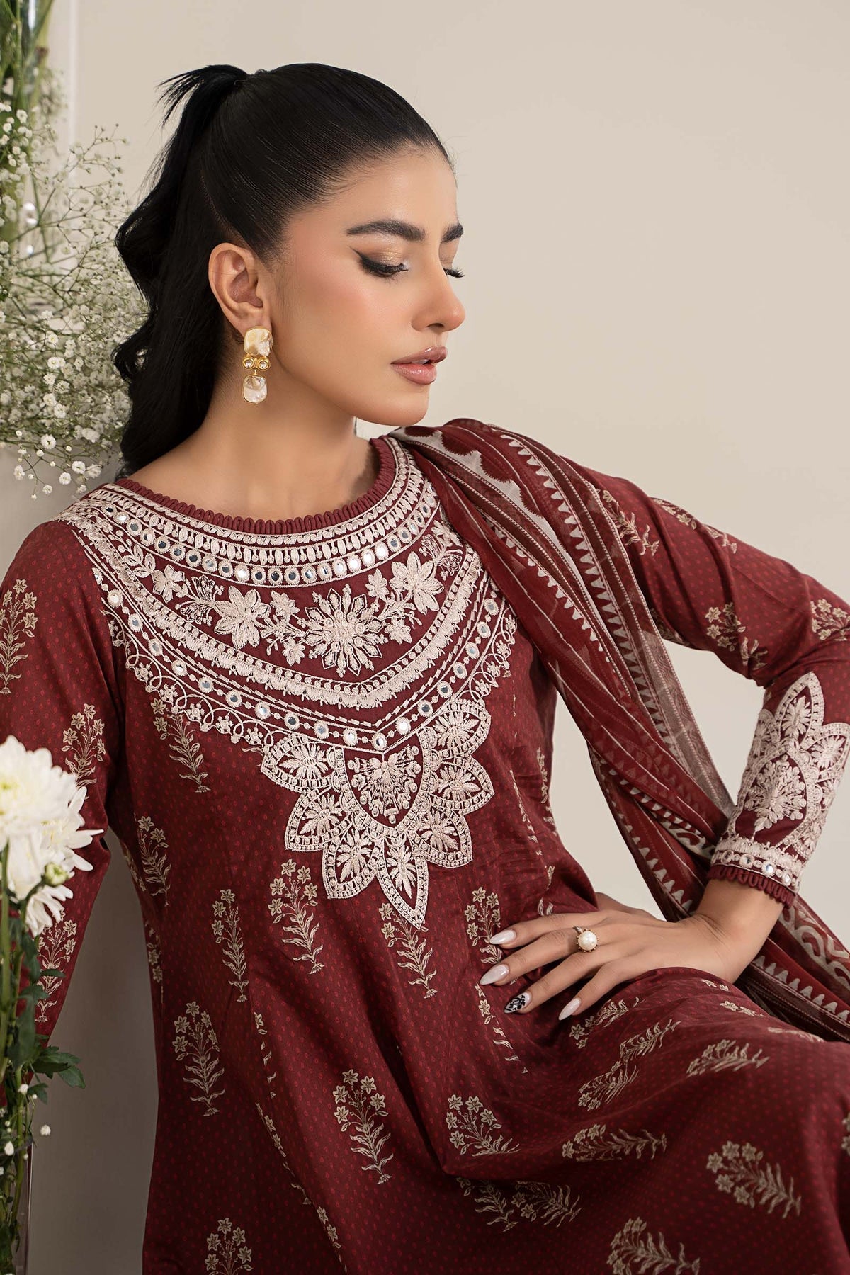 Maria B | Casual Pret 25 | DW-EF25-22 - House Of Hania