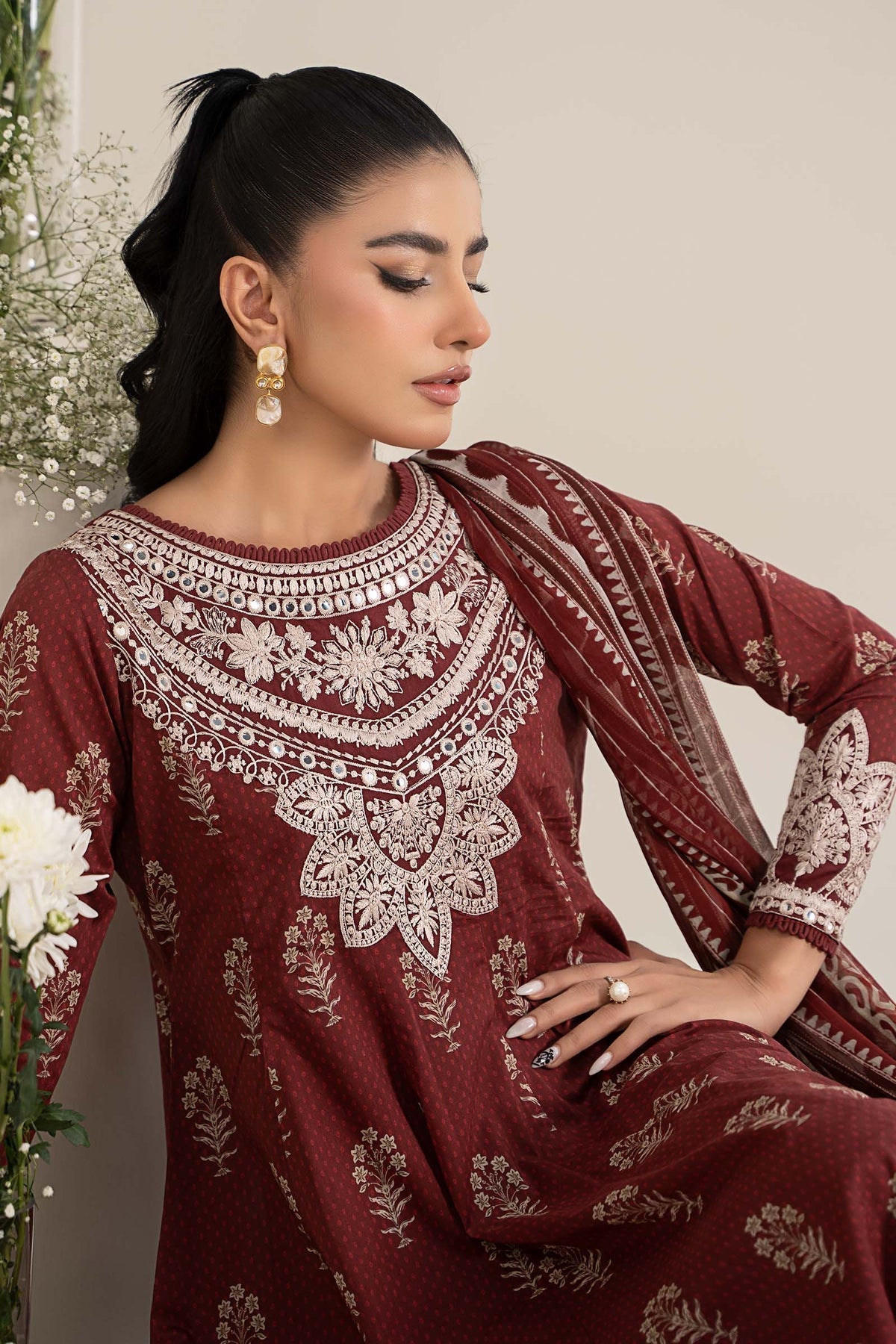 Maria B | Casual Pret 25 | DW-EF25-22 - House Of Hania