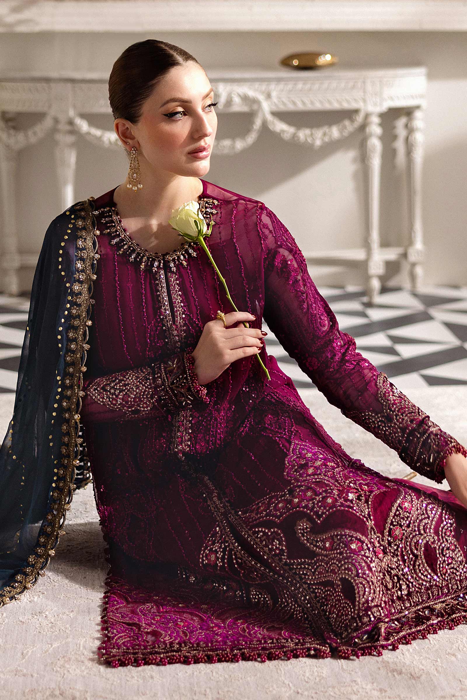 Maria B | Chiffon 25 |MPC-25-102 - House Of Hania