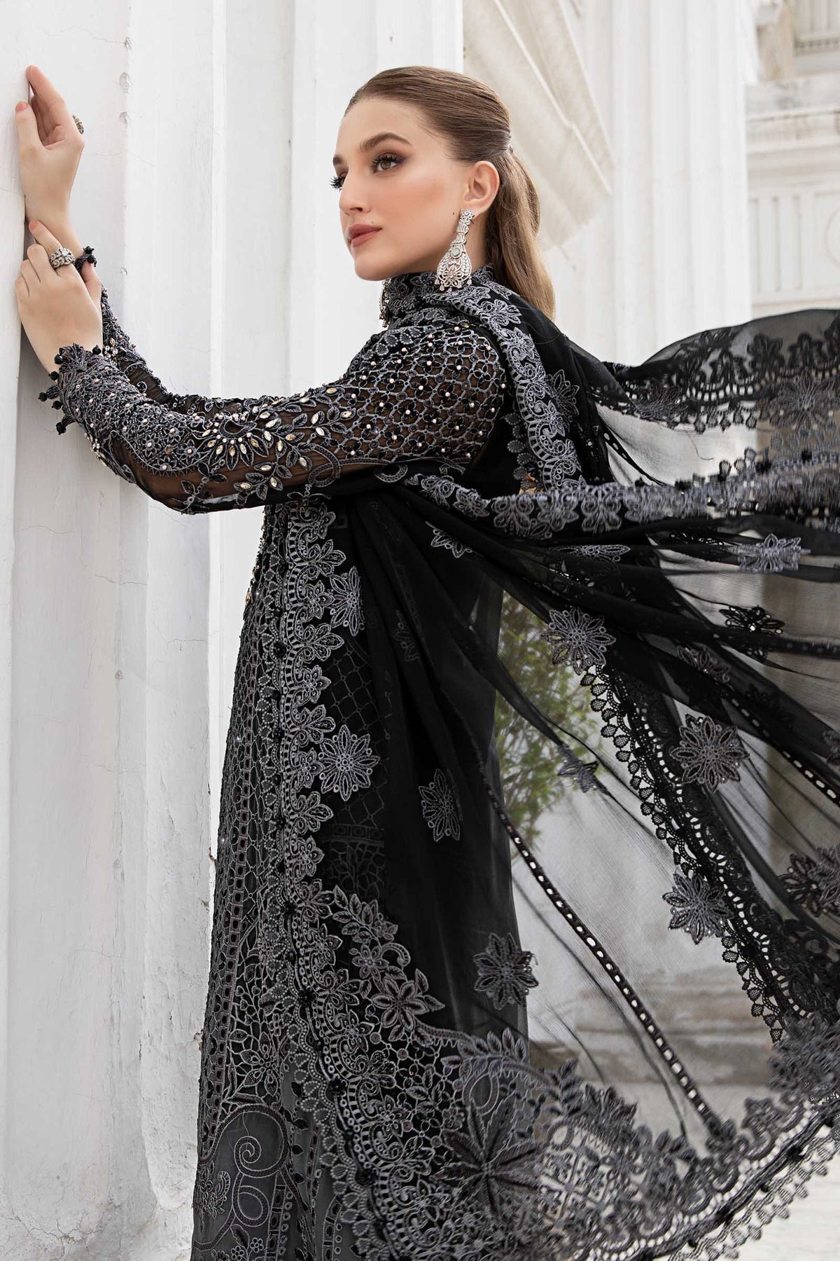 Maria B | Chiffon Formals 24 | Chiffon Suit | MPC-24-101 - House Of Hania