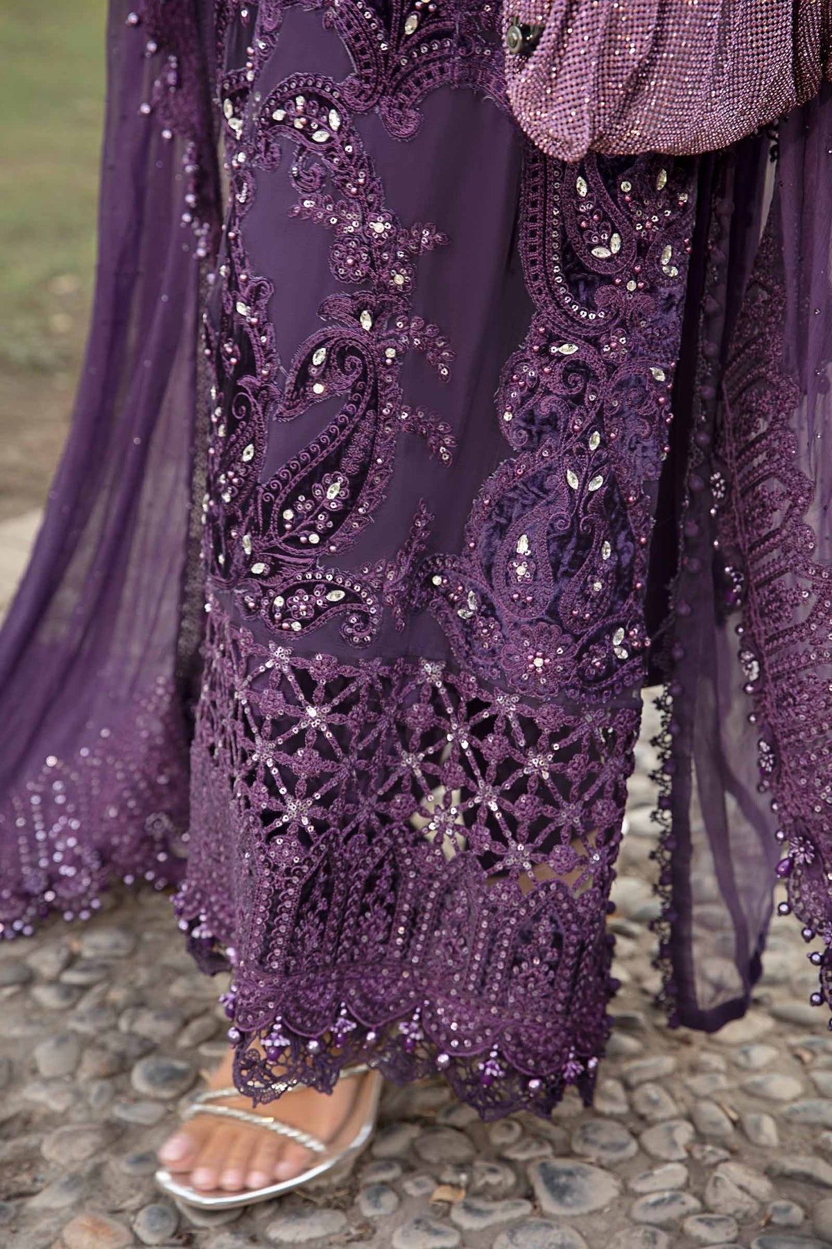 Maria B | Chiffon Formals 24 | Chiffon Suit | MPC-24-102 - House Of Hania
