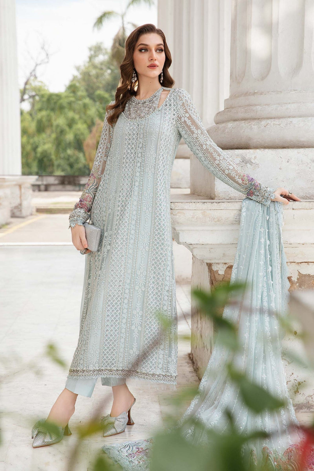 Maria B | Chiffon Formals 24 | Chiffon Suit | MPC-24-103 - House Of Hania