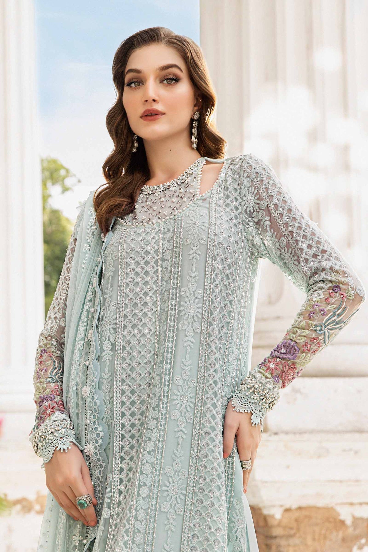 Maria B | Chiffon Formals 24 | Chiffon Suit | MPC-24-103 - House Of Hania