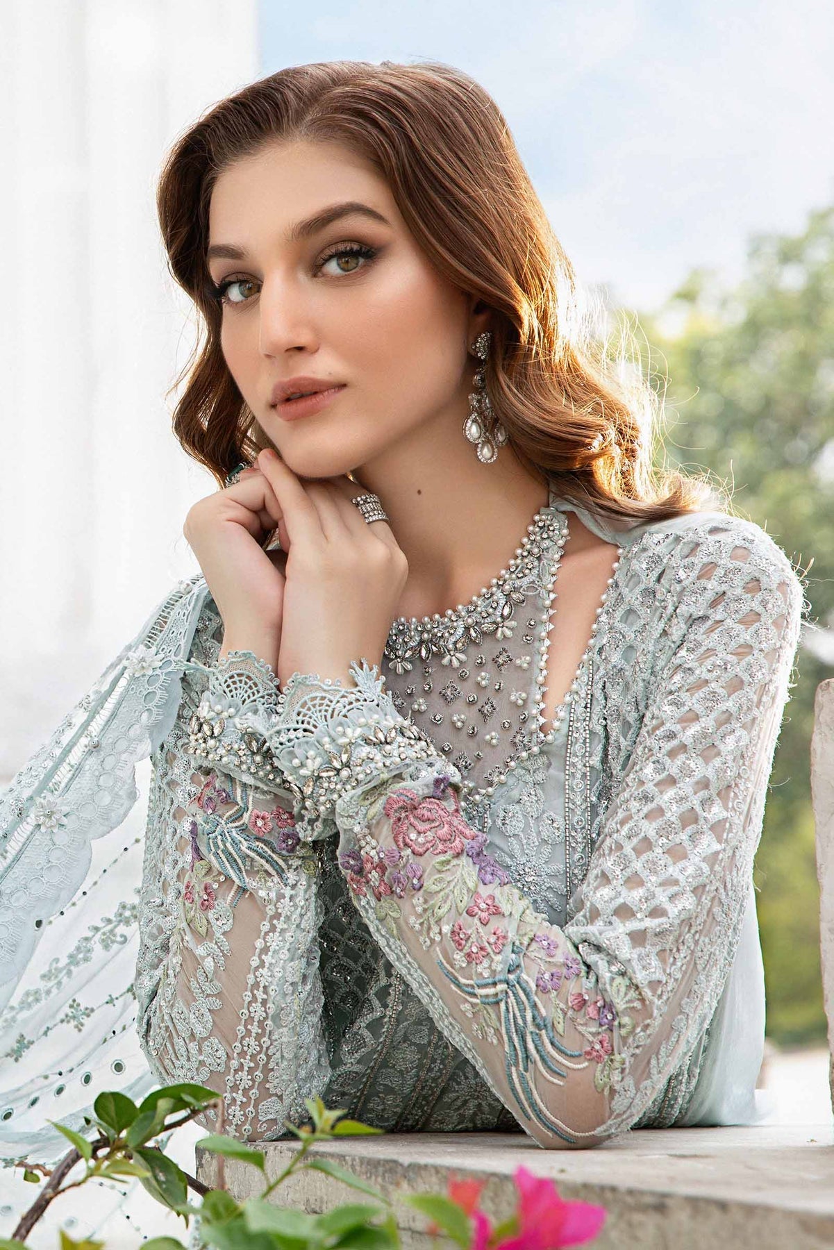 Maria B | Chiffon Formals 24 | Chiffon Suit | MPC-24-103 - House Of Hania