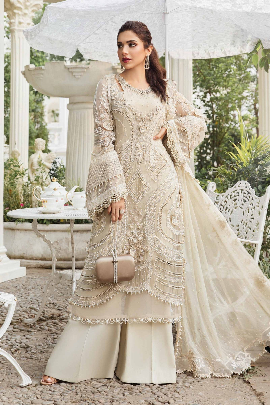 Maria B | Chiffon Formals 24 | Chiffon Suit | MPC-24-104 - House Of Hania