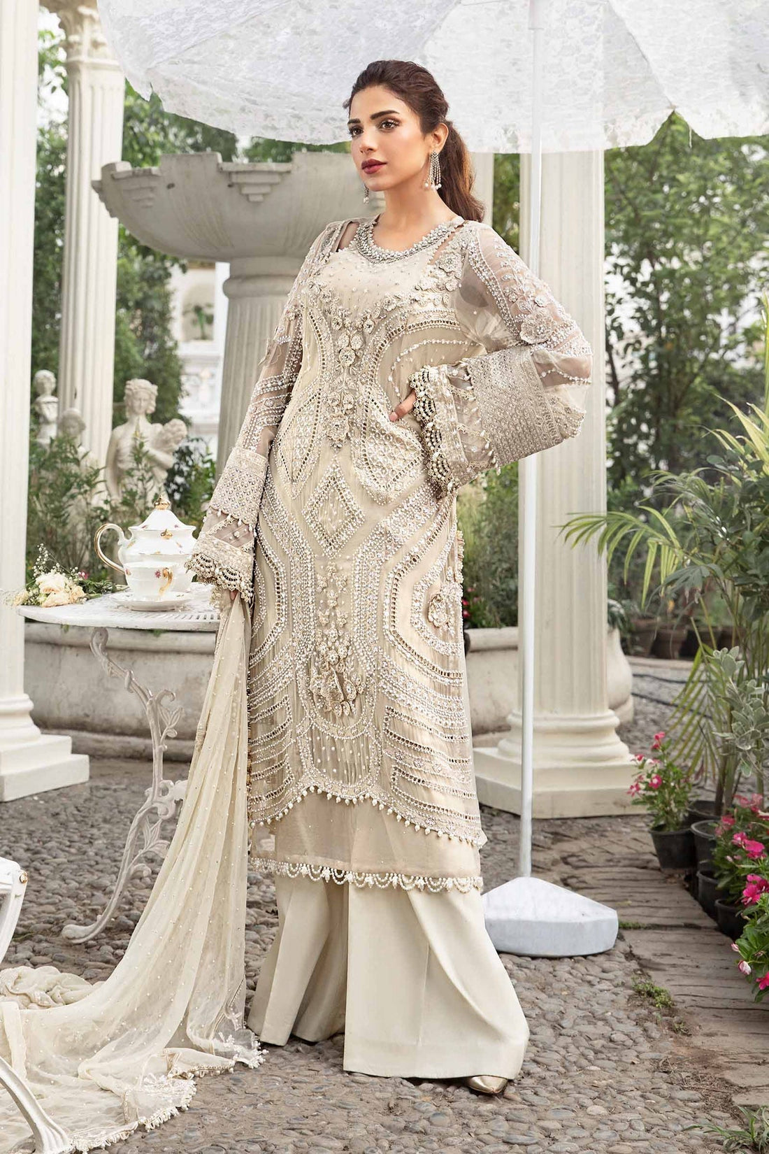 Maria B | Chiffon Formals 24 | Chiffon Suit | MPC-24-104 - House Of Hania