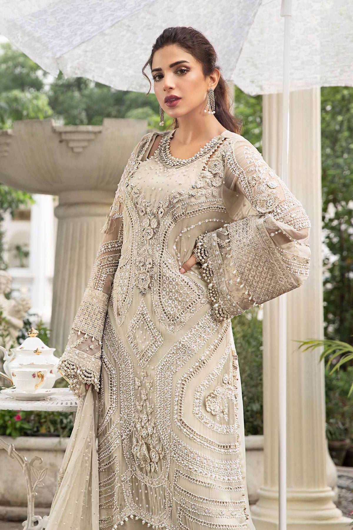 Maria B | Chiffon Formals 24 | Chiffon Suit | MPC-24-104 - House Of Hania