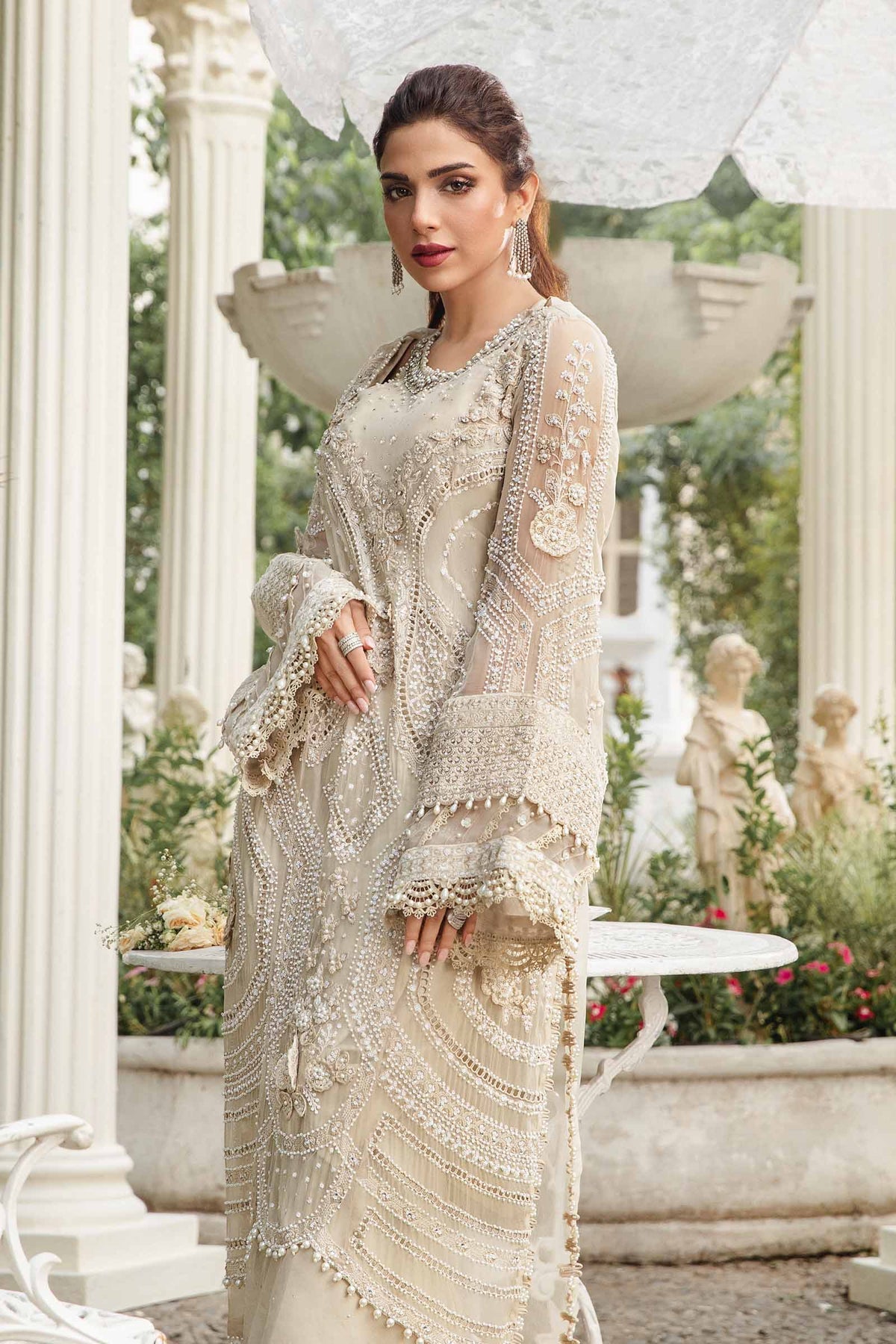 Maria B | Chiffon Formals 24 | Chiffon Suit | MPC-24-104 - House Of Hania