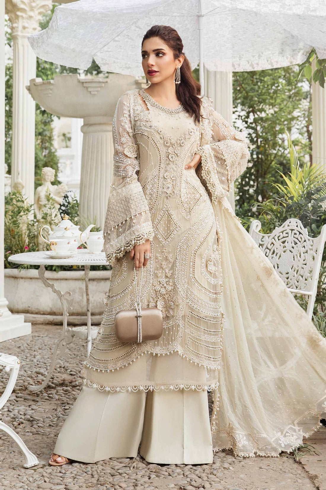 Maria B | Chiffon Formals 24 | Chiffon Suit | MPC-24-104 - House Of Hania