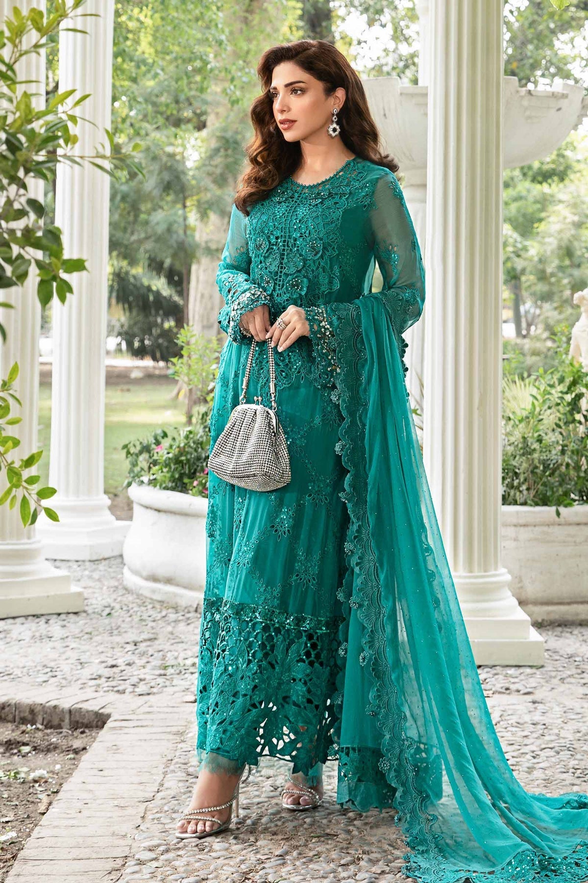 Maria B | Chiffon Formals 24 | Chiffon Suit | MPC-24-105 - House Of Hania
